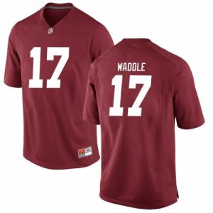 Youth Alabama Crimson Tide #17 Jaylen Waddle Crimson Replica NCAA College Football Jersey 2403UVDY8